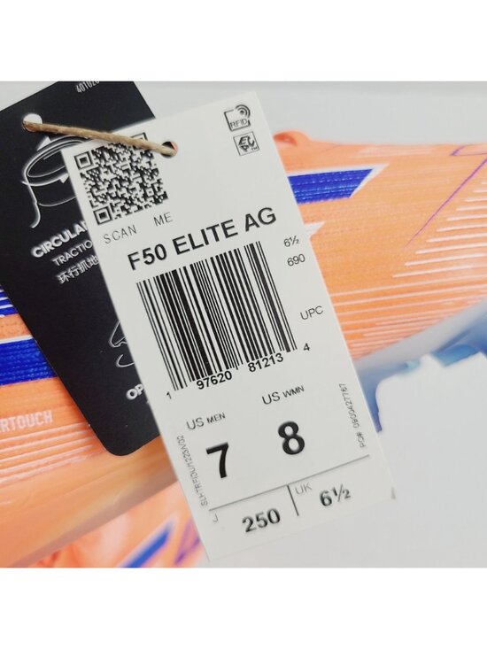 NEW Adidas F50 Elite AG Soccer Cleats JH7637 Size 7 Orange main image 5